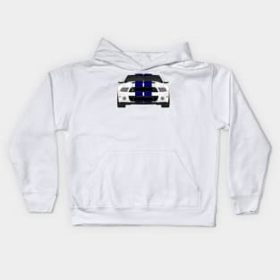 MUSTANG SHELBY GT500 WHITE Kids Hoodie